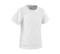 Spiro Kid's Quick Dry Short Sleeve T-Shirt - White, Small