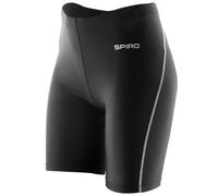 Spiro Ladies/Womens Sports Bodyfit Performance Base Layer Shorts (XL-2XL) (Black)