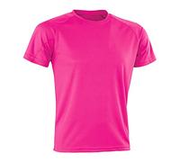 Spiro Men Performance Aircool T-Shirt - Flo Pink, Medium