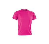 Spiro Men Performance Aircool T-Shirt - Flo Pink, X-Large