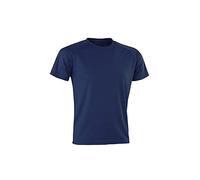 Spiro Men Performance Aircool T-Shirt - Navy, Medium