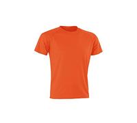 Spiro Men Performance Aircool T-Shirt - Orange, Medium