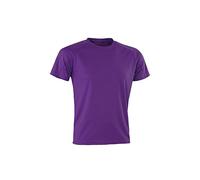 Spiro Men Performance Aircool T-Shirt - Purple, Medium