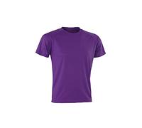 SPIRO Men's Performance Aircool T-Shirt – Purple, Medium