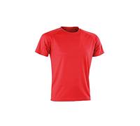 Spiro Men Performance Aircool T-Shirt - Red, Large