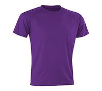 Spiro Mens Aircool T-Shirt (S) (Purple)