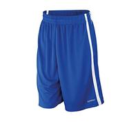 Spiro Mens Basketball quick dry shorts, 4XL, Royal/ White