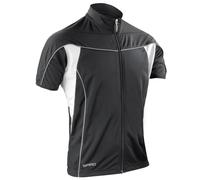 Spiro Men's Bikewear Full Zip Performance Jacket in Black | Size: XL Spiro Black XL
