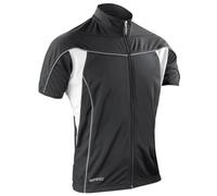 Spiro Men's Breathable Reflective Bikewear Full Zip Performance Top