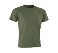 Spiro Men's Impact Aircool T-Shirt in Dark Green | Size: Small Spiro Dark Green S