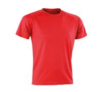 Spiro Men's Impact Aircool T-Shirt in Red | Size: 2XS Spiro Red 2XS