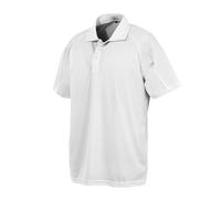 Spiro Men's Impact Performance Aircool Polo T-Shirt in White | Size: XS Spiro White XS