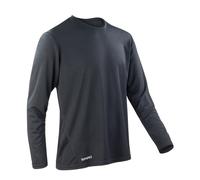 Spiro Men's Performance Long-Sleeved T-Shirt in Black | Size: XL Spiro Black XL