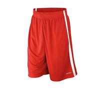 Spiro Mens Quick Dry Basketball Shorts (2XL) (Royal/White)