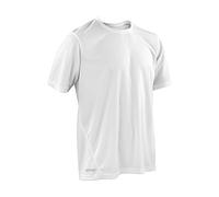 Spiro Men's Quick Dry Waterproof Short Sleeve T-Shirt - White, 2X-Large
