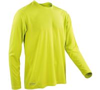 Spiro Men's Spiro Active Long Sleeve Tee {R-S254M} - Lime Green - X-Large