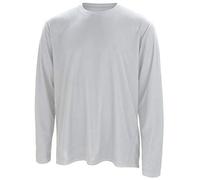 Spiro Mens Sports Quick-Dry Long Sleeve Performance T-Shirt (S) (White)