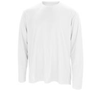 Spiro Men's Sports Quick-Dry Long Sleeve Performance T-Shirt in White | Size: 2XL Spiro White 2XL