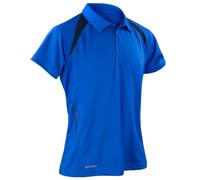 Spiro Mens Sports Team Spirit Performance Polo Shirt (2XL) (Royal/Navy)