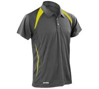 Spiro Men's Team Spirit Polo Shirt in Grey | Size: XL Spiro Grey XL