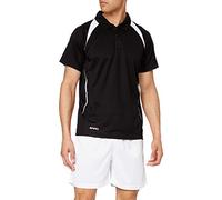 Spiro Men's Team Spirit Polo T-Shirt - Black/White, 3X-Large