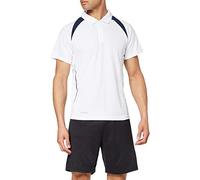 Result Spiro Men's Team Spirit Polo T-Shirt White/Navy Large