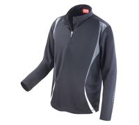 Spiro Men's Trial Training Base Layer Top in Black | Size: Medium Spiro Black M