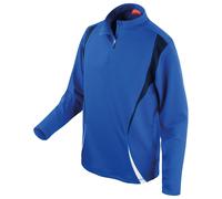 Spiro Men's Trial Zip Neck Training Top in Royal | Size: Large Spiro Royal L