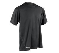 Spiro Men's Quick Dry Waterproof Short Sleeve T-Shirt - Black, Small