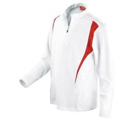 Spiro S178X Unisex Trial Training Top - White/Red/White - L