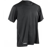 Spiro S253M Mens Quick Dry Short Sleeveleeve T-Shirt Black Size: M Col M
