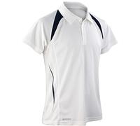 Spiro team spirit polo (White/ Navy, M)