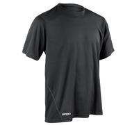 Spiro Unisex Adult Performance Quick Dry T-ShirtXL Black PC7230