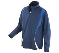 Spiro Unisex Adult Trial Zip Neck Training Top PC6773