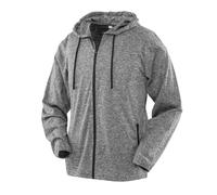 Spiro Women's Hooded Fitness Jacket in Grey | Size: 8 Spiro Grey 8