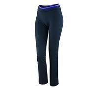 Spiro Womens/Ladies Fitness Trousers/Bottoms (XS) (Black/Lavender)