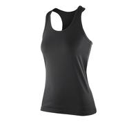Spiro Womens/Ladies Impact Softex Sleeveless Fitness Vest Top (XXS) (Black)