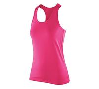 SPIRO Women's Impact Softex Sleeveless Fitness Vest Top - Candy - XL