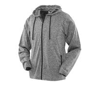 Spiro Women's Lightweight Full-Zip Quick Dry Hooded Tee-Jacket