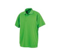 Spiro Women's Performance Aircool Polo Shirt in Lime | Size: Medium Spiro Lime M
