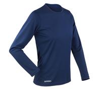 Spiro Women's Quick-Dry Long Sleeve T-Shirt S254F - Ladies Running Casual Tee