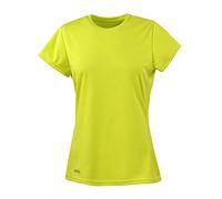 Spiro Women's Quick Dry Super Soft Short Sleeve T-Shirt - Lime, Medium