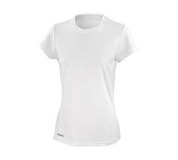 Spiro Women's Quick Dry Super Soft Short Sleeve T-Shirt - White, Small