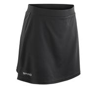 Spiro Women's Reflective Logo White Skort in Black | Size: Large Spiro Black L