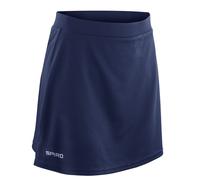 Spiro Women's Reflective Logo White Skort in Navy | Size: Small Spiro Navy S