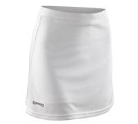 Spiro Women's Reflective Logo White Skort | Size: Large Spiro White L