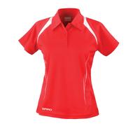 Spiro Women's Spiro team spirit polo - Cool-Dry® performance fabric, Dropped hem