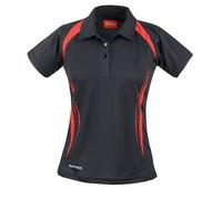 Spiro Women's Spiro team spirit polo - Cool-Dry® performance fabric, Dropped hem