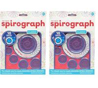 Spirograph 10 Piece Set - Classic | Create Endless Designs | Fun Drawing Set | Create Beautiful & Unusual Patterns | Great Arts & Crafts Activity | for Ages 6+ (Pack of 2)