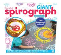 Spirograph Giant Set - Create Giant Spiral Designs Indoors and Outdoors - 26 Piece Set Including Gears, Chalk, Markers & Giant Paper - Creative Arts & Crafts Activity for Ages 5+